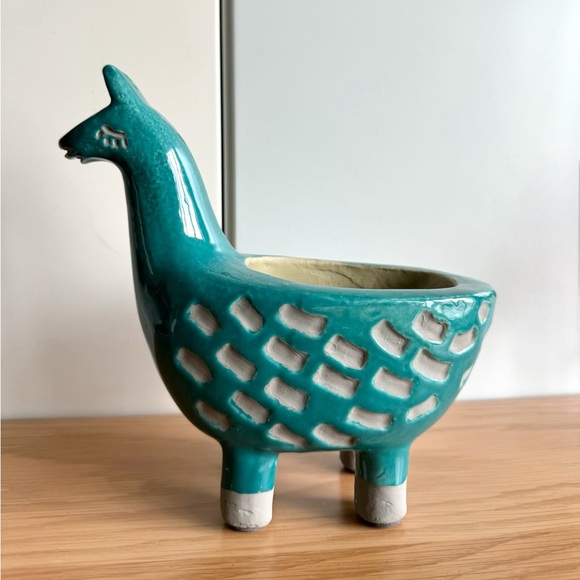 West Elm Other - WEST ELM Ceramic Llama Planter